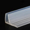 Joint de porte de douche YUETTYY - Bande d'étanchéité en caoutchouc transparent - 2 m - Épaisseur : 6 mm - Forme F - Pour porte incurvée et verticale
