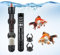 Esoes Aquarium heizstab 25W(Mit Schutzhülle) 20-30LHeizstab Aquarium,Wasserdichter Verdicktes Quarzglas Aquarienheizer, Einstellbar Temperatur mit Saugnäpfen for Fisch/Wasserschildkröten Aquarium