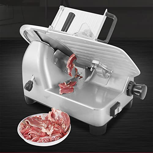 Trancheuse à Viande pour Usage Domestique ou Commercial, trancheuse Semi-Automatique pour la Viande, Le Fromage, la charcuterie, la Nourriture, la Lame Professionnelle en Acier ino