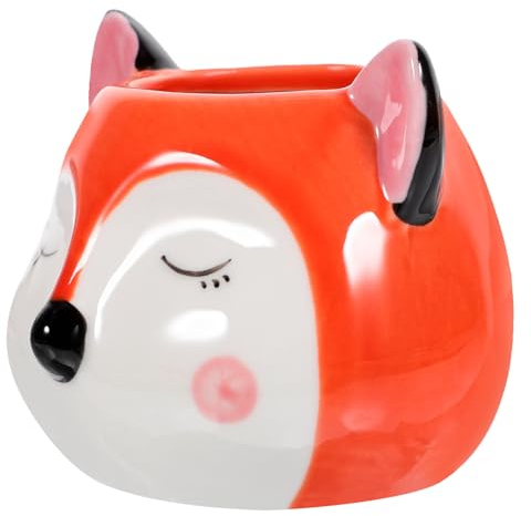 POPETPOP Pot De Fleurs en Céramique en Forme Danimal pour Décoration Intérieure 1 Pièce