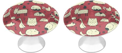 Tilivyx Door Knobs Decorative Farm Animals 1 pcs(2 Drawer Handles)