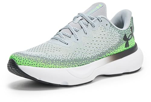Under Armour Mens Infinite Running Shoes Grey/Green/Black 10.5 UK