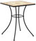 vidaXL Mosaik Bistrotisch, Gartentisch mit Eisengestell, Beistelltisch für Terrasse Balkon Garten, Terrassentisch Bistrotisch, Terrakottarot Keramik
