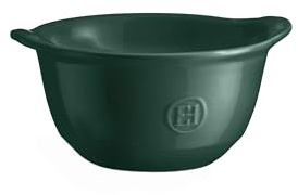 Emile Henry Bol à Gratiner Ultime – Céramique Haute Résistance – Cuisson Homogène et Service du Four à la Table – Coloris Cèdre – Fabriqué en France, 6.5 x 5.5