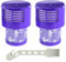 HUAREW 2 Pezzi Filtro per Dyson V10 SV12, Dyson V10 Cyclone Animal Absolute Aspirapolvere, Lavabile Motorhead con Spazzola di Pulizia Sostituire # DY-969082-01