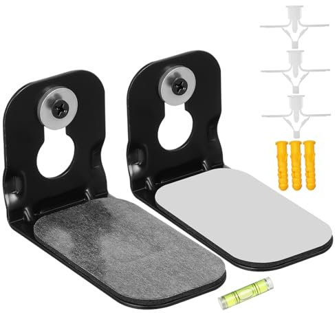 OSALADI Soundbar Wandhalterung Aus Carbonstahl rutschfeste Belastbare Lautsprecherhalterung Mit Klebeaufkleber Platzsparend Kompatibel Für Viele Modelle Unauffälliges Design