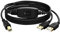 Zevmi Distribuidor de cables para impresora USB: 2 en 1 salida, cable de impresora con botón de alternancia USB A a B para dos ordenadores para compartir una impresora, 4,5 m