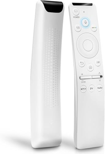 Universal Replacement Remote for Samsung Smart LED TVs - Compatible with 50-55 Inch Select Models (2017-2023 Releases, White) (hulu)