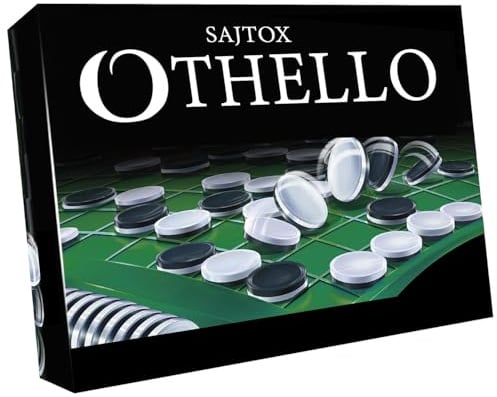 Othello Classic Strategy Board Game – Full Set for Two Players, Perfect for Family Game Nights and Competitive Play