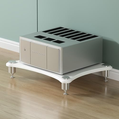 Gabinete estéreo con soporte multimedia de 1, 2, 3 y 4 niveles, rack AV para videojuegos, estantería de audio y video, organizador de consolas de juegos, soporte AV, estantes de torre para almacenami