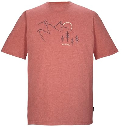 killtec Herren T-Shirt Kurzarm/Rundhalsausschnitt KOS 78 MN TSHRT, Ziegelrot, XXL, 44212-000