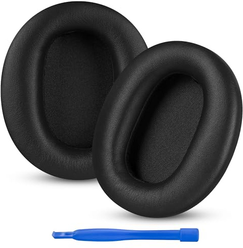 Linkidea Cuscinetti auricolari di ricambio per cuffie Sony WH-CH700N, WH-CH710N, WH-CH720N, cuscinetti auricolari auricolari (nero)