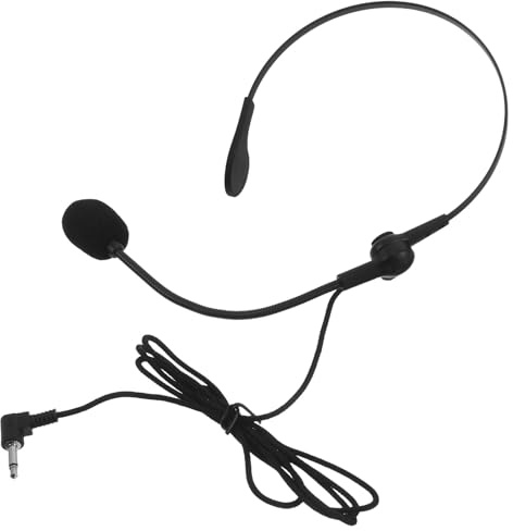 jojofuny Kabelloses Lavalier Headset Mikrofon mit Nackenclip Tragbares Kondensatormikrofon für Bühnen Präsentationen und Fitness Geräuschunterdrückend Komfortabel für Lehrer und Redner