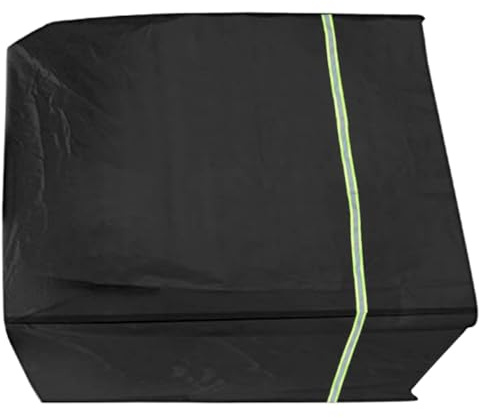 VICASKY 1 Stück Outdoor Möbelabdeckung aus Oxford Gewebe Windfeste Schutzhülle mit Elastischem Gurt und Reißverschluss für Gartenschaukel Grill und Strandstuhl Schwarz