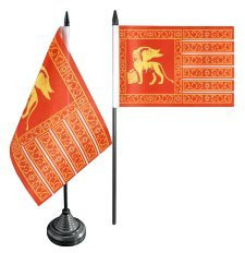 Flaggenfritze® Tischflagge Italien Venedig Republik 697-1797 - 10 x 15 cm