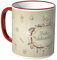 WANDKINGS® Tasse, Schriftzug: Frohe Weihnachten mit vielen kleinen Weihnachtsmotiven - ROT