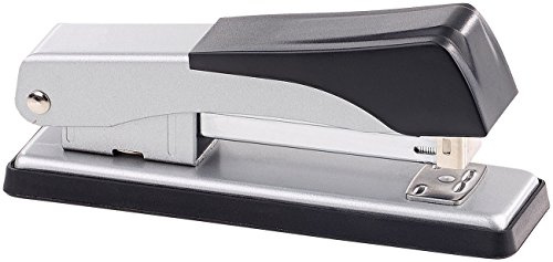 General Office Bürotacker: Büroheftgerät aus Metall und Kunststoff, für 20 Blatt, schwarz/silbern (Bürohefter, Papier-Hefter, Klammern)