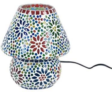 Vidal Regalos Lampe ˆ Poser, mosa•Que, Verre, 22 cm