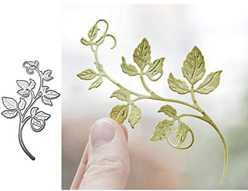 BYUP Leaves Flower Metal Die Cuts, DIY Scrapbooking Album Decorative Embossing Paper Dies for Festival Card Making