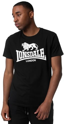 Lonsdale Herren T-Shirt Normale Passform ST. ERNEY S, Black