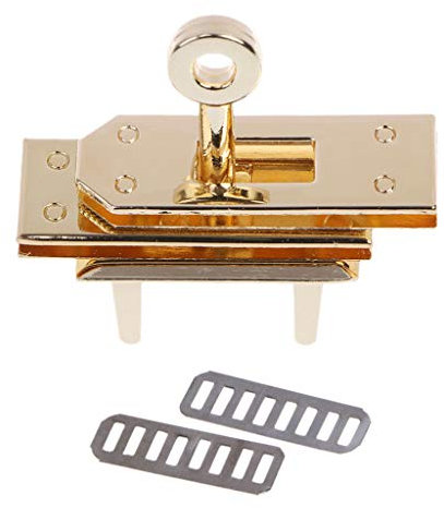 WOWOWO Metallverschluss Drehverschlüsse Twist Lock DIY Leder Umhängetasche Umhängetasche Schnallen