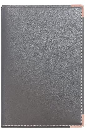 Color Pop Porte-papiers Voiture pour Assurance, permis de Conduire et Carte Grise Couleur Motif Marron Gris Metal - France - en PVC - 15,4 x 10,3 cm - Tous permis