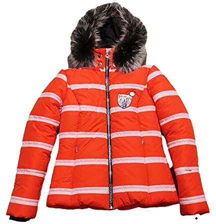 Sportalm Kitzbühel Damen Ski Jacke Keego mit Echtpelz Rot, 36