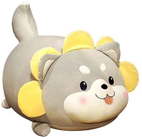 LICHENGTAI Shiba Inu Plüschtier, Corgi Hund Plüsch Kissen Puppe Hund, 35CM Cartoon Plüsch Hundekissen Hund Plüsch Puppe gefüllt Shiba Inu Dekokissen Hundepuppen Kinder