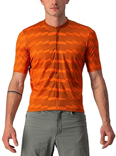 CASTELLI Unltd Sterrato Jrsy Camiseta Larga Hombre, Spice Orange/Orange Rust, XS