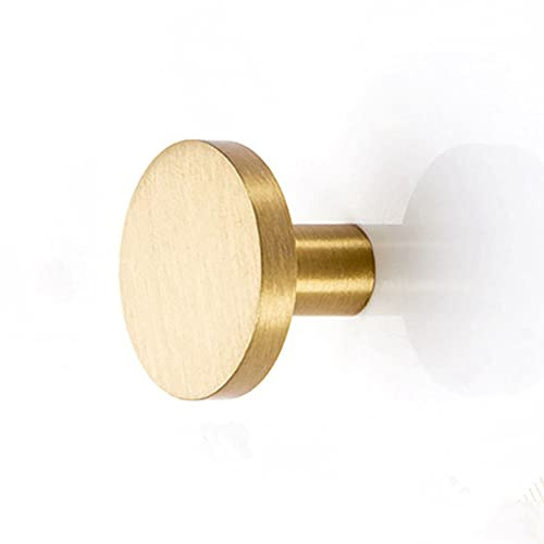 Patère, Crochet Mural en Laiton Cintre Robuste pour Mur Décoratif Individuel Tissu Suspendu Serviette Clés Chapeau (M4 * 25mm)