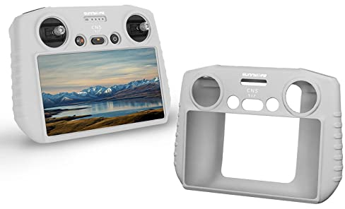 ZJRXM Schutzhülle für DJI Mini 3 Pro RC Fernbedienung, Weichem Silikon Schutzhülle für DJI Mini 3 Pro RC, Kratzfest, Staubdicht (Grau)