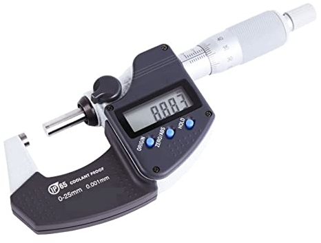 WANWEN Digimatic Bügelmessschraube Messbereich 0-25/50/75/100mm/0.001 293-240/241/242/243-30 Digitale Außenmikrometer IP65 Genauigkeit 1um (Farbe : 1, Größe : 25-50mm) Little Surprise