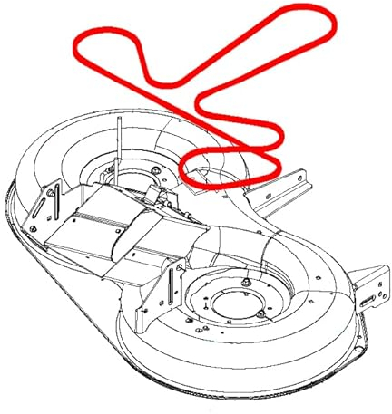 Federal 40 Keilriemen 599249201 Messerantrieb Passend für Husqvarna (Ab 2018) TC 138T, 238, 238TX, 239T
