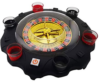 Amagogo Rotierende Trinkspiel Räder Unterhaltung Requisiten Preis Räder Casino Stil Trinkglas Party Prop Trinkspiel für Karneval Bar KTV