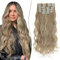 SEGO 12 PCS Clip in Extensions wie Echthaar Haarverlängerungen Haarteile Locken Wellig 55 cm günstig für Voller Kopf 180g Sandy Blonde & Blond Bleichen