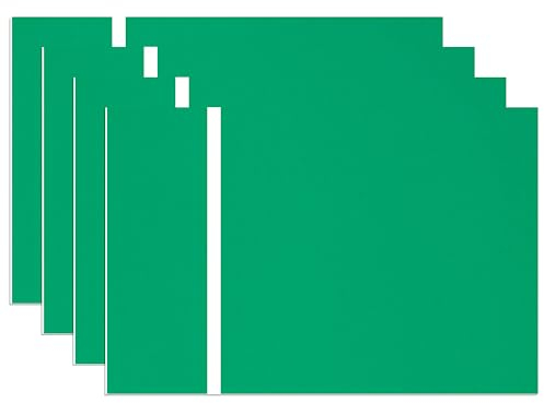 Dekaim Juego de 4 Placas Acrílicas Transparentes de Plexiglás de Repuesto, Grabado Láser de Dos Colores, para Carteles, Manualidades y Exhibición de Proyectos (Verde Tallada)