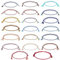 TONAUP Bracelets D'amitié Multicolores 20pcs - Fil Tressé à La Main Réglable - Corde Tibétaine pour Fille Femme - Cadeau