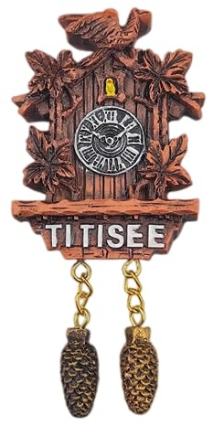 Titisee Schwarzwälder Deutschland Kuckucksuhr Kühlschrankmagnet 3D Reise Souvenir Kühlschrank Dekoration Magnetaufkleber Basteln Kollektion