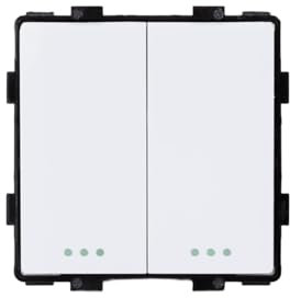 LEDKIA LIGHTING Interruptor Pulsador Doble Modern Blanco
