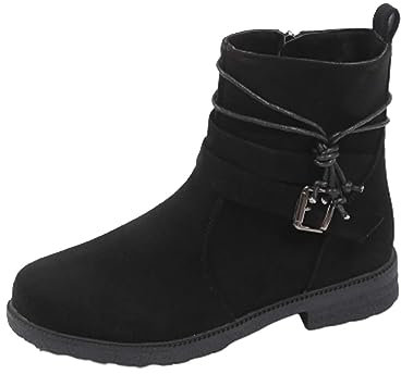 riou Stivali Donna Gambale Curvy Pianta Larga Stivali Donna Texani Bassi Pelle Zeppa Boots Stivali Donna Gambale Curvy Pianta Larga Comoda Chiusura Fodera Calda Suola Interna