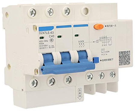 Automatischer Schalter Stromkreis-Leckageschutz, 400 V/40 A Fehlerstrom-Schutzschalter, C40 for Gebäude, Beleuchtung, Gewerbe, Haushalt, Hochhaus