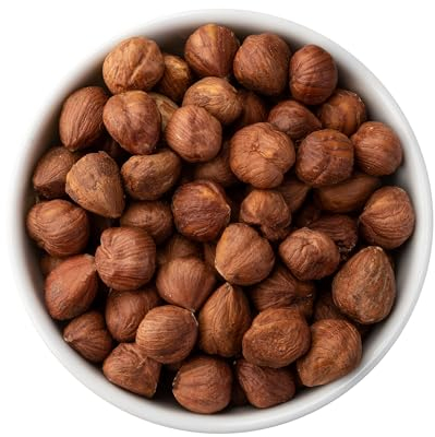 DTP-SOFT Haselnüsse mit Haut ohne Schale geschält naturbelassen Haselnusskerne Nüsse (2kg)