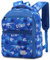 VASCHY Kinderrucksack, Niedlich Wasserabweisend 12L Vorschule Kinder Rucksack Kindergartenrucksack Schulrucksack Kleinkind Rucksack für Mädchen Jungen Schule Reisen Blau Dinosaurier