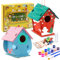HAASIKI Craft Kits for Kids to Build and Paint Birdhouse, DIY Wooden Arts and Crafts, Glow in The Dark Bird House Craft Kits, DIY Wooden Bird Box for Girls Boys Toddler