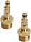 2Pcs Gold M22 Adapter High Pressure Washer Hose Adapter Pressure Converter Fitting Pipe Quick Connectorfor K Series Pressure Washer Replacement Parts and Accessories