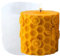 XIAOSHUI Bienenwaben-Blumen-Form, Zylinder-Kerzenform, Honigbienensäulen, Silikon-Kerzenformen, Bienenstockharz, Gießform für Kerzenherstellung, Kerzen, Heimdekoration, Bienenwachs, Kerzen, Gips, Ton