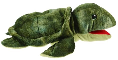 Alasum Interaktives Kuscheltier SchildkröTe Handpuppe FüR Kinder, Lebensechte PlüSch Tierpuppe Zum GeschichtenerzäHlen Und Spielen