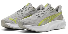 PUMA Pounce Lite Jr Kids Indoor Trainers 401512 06 Gray Lime