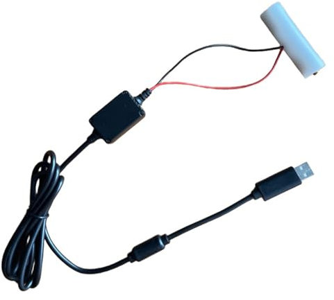 USB 5V to 4.2V Dummy 18650 Battery Eliminator 158cm Power Suppy Cable Replace 18650 for Fan Flashlight Headlamp Camera Toy Doorbell