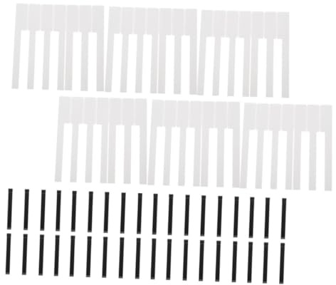 minkissy 88 Stücke Professionelle Klaviertasten für Klavier Klavierreparatur Zubehör Austausch Klaviertastenoberteile aus Verschleißfestem Material Leicht zu Lagern für Pianisten Geeignet